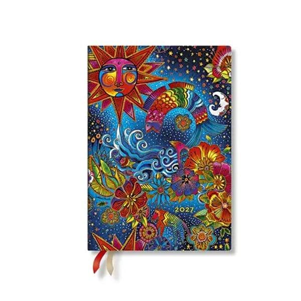 Paperblanks Планер Celestial Magic, Midi, вертикален, мека корица, 88 листа, за 2027 година | JAR Computers Paperblanks Планер Celestial Magic, Midi, вертикален, мека корица, 88 листа, за 2027 година