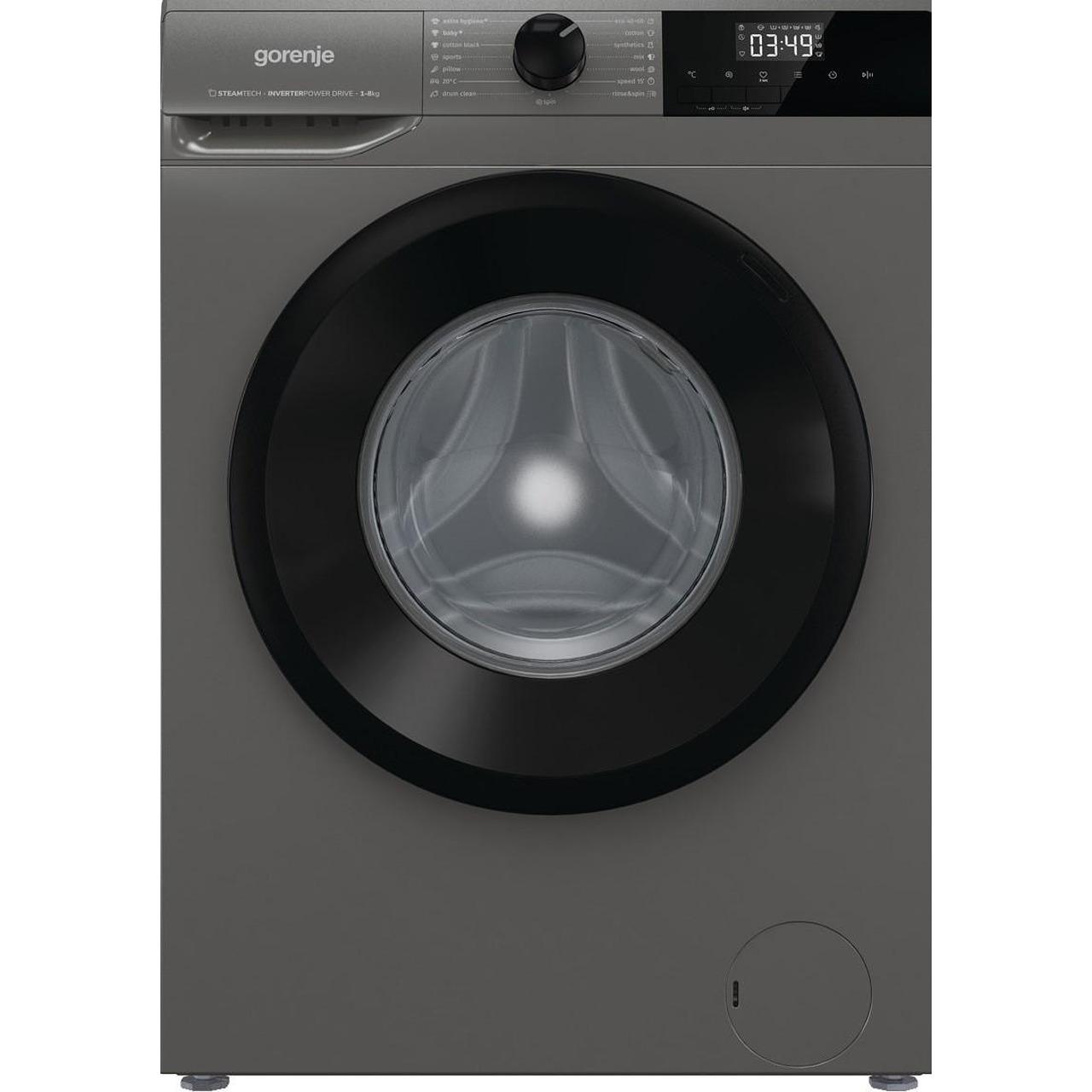 Пералня Gorenje WNHPI84AS/A , 1400 об./мин., 8.00 kg, A , Silver