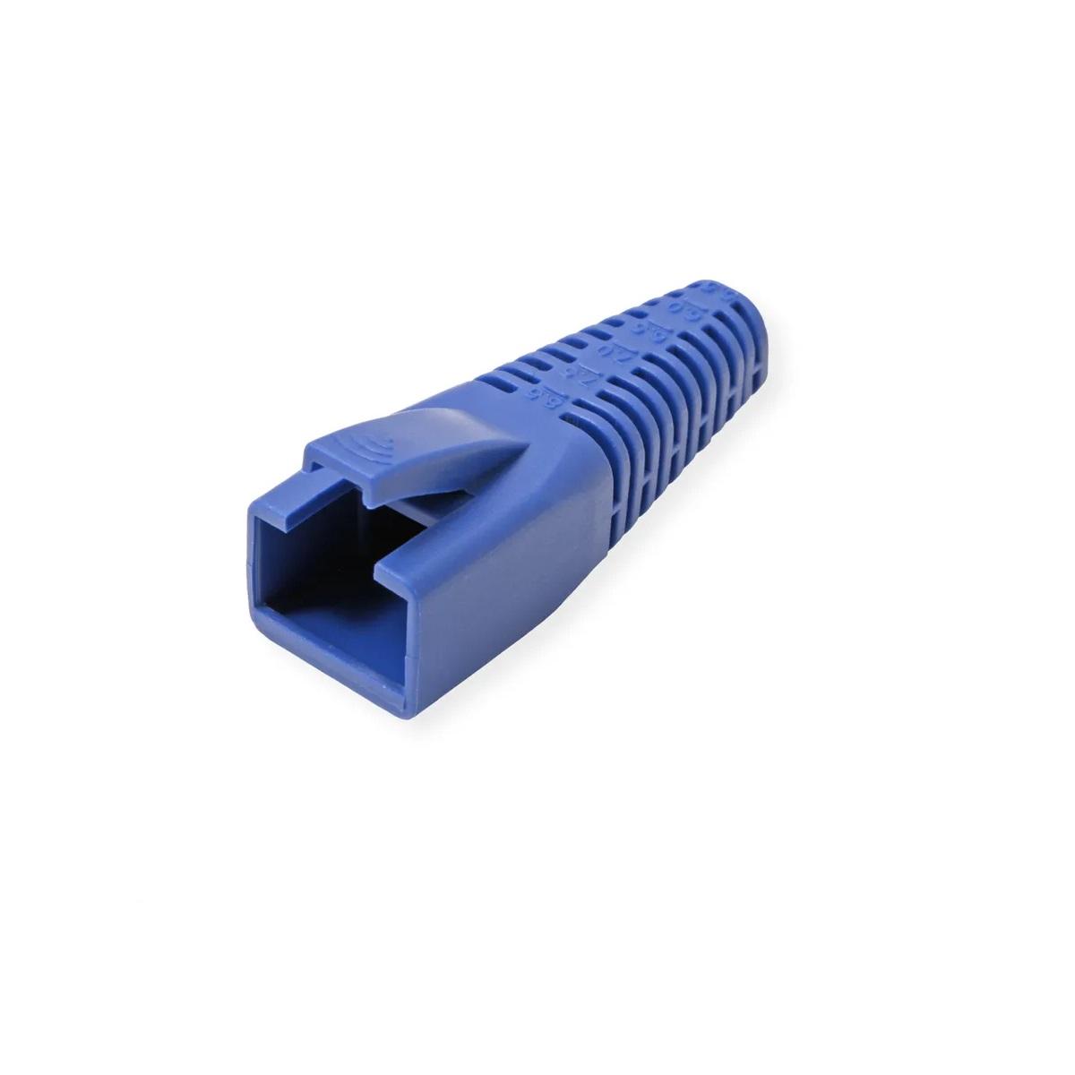 Roline 12.01.1114 :: Kink, защитна обувка за RJ-45, 10 бр. , син | JAR Computers Roline 12.01.1114 :: Kink, защитна обувка за RJ-45, 10 бр. , син