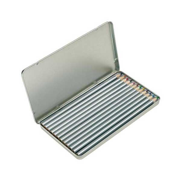 Silverstar Моливи, 12 цвята, в метална кутия | JAR Computers Silverstar Моливи, 12 цвята, в метална кутия