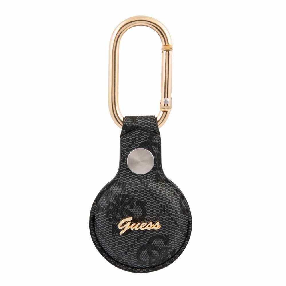 Стилен ключодържател от изкуствена кожа за Apple AirTag - Guess PU 4G Script Dog Clip AirTag Case (черен) | JAR Computers Стилен ключодържател от изкуствена кожа за Apple AirTag - Guess PU 4G Script Dog Clip AirTag Case (черен)