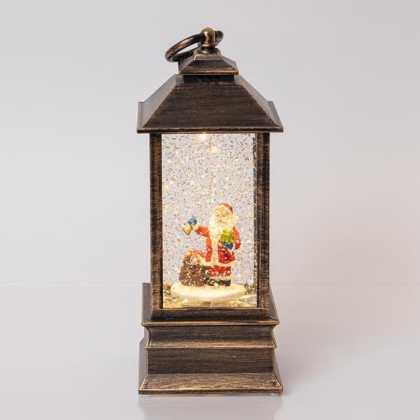 Светещ фенер Дядо Коледа с вода LED осветление, коледна украса | JAR Computers Светещ фенер Дядо Коледа с вода LED осветление, коледна украса