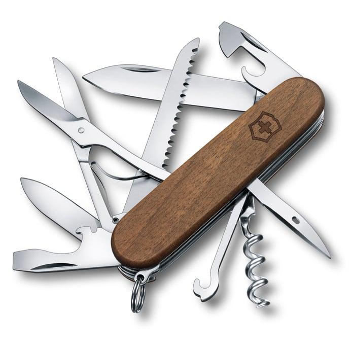 Victorinox Джобен нож Huntsman Wood, орехово дърво | JAR Computers Victorinox Джобен нож Huntsman Wood, орехово дърво