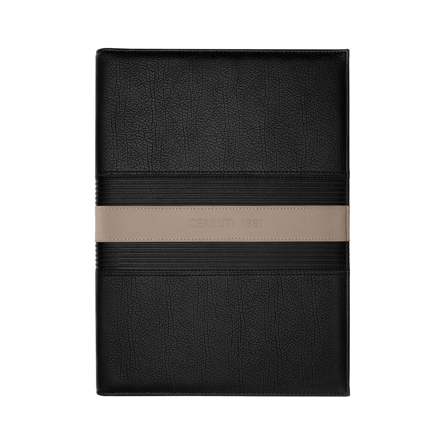 Cerruti 1881 Папка Delano, A4, бежово-черна | JAR Computers Cerruti 1881 Папка Delano, A4, бежово-черна
