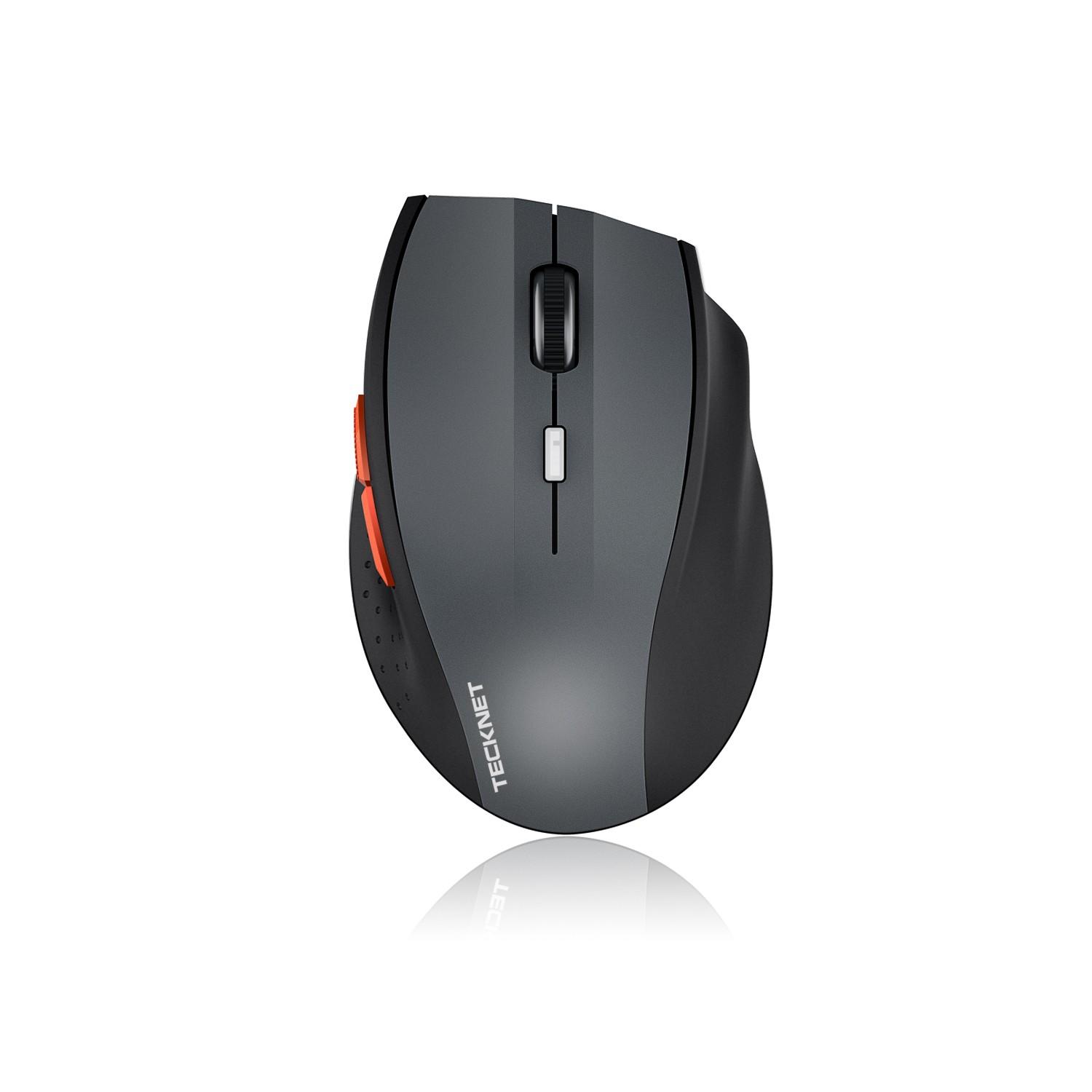 Ергономична безжична мишка (за Mac и PC) - TeckNet M021 Black 2.4G Wireless Mouse (черен-сив) | JAR Computers Ергономична безжична мишка (за Mac и PC) - TeckNet M021 Black 2.4G Wireless Mouse (черен-сив)