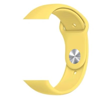 Каишка за Apple Watch 38/40/41мм, Simple, силиконова, M/L /жълта/ | JAR Computers Каишка за Apple Watch 38/40/41мм, Simple, силиконова, M/L /жълта/