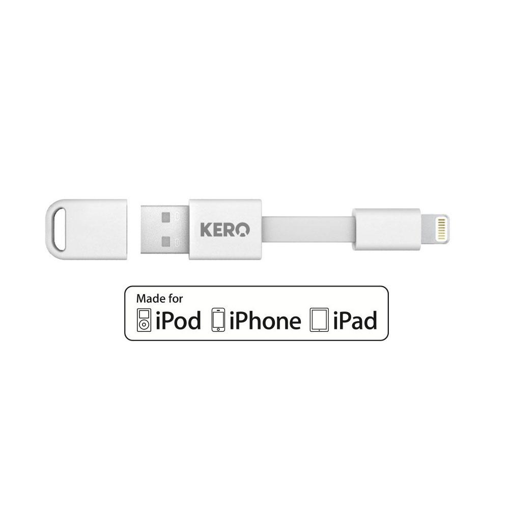 Kero Lightning to USB Cable - Lightning кабел за iPhone, iPad, iPod с Lightning (8 cm) | JAR Computers Kero Lightning to USB Cable - Lightning кабел за iPhone, iPad, iPod с Lightning (8 cm)