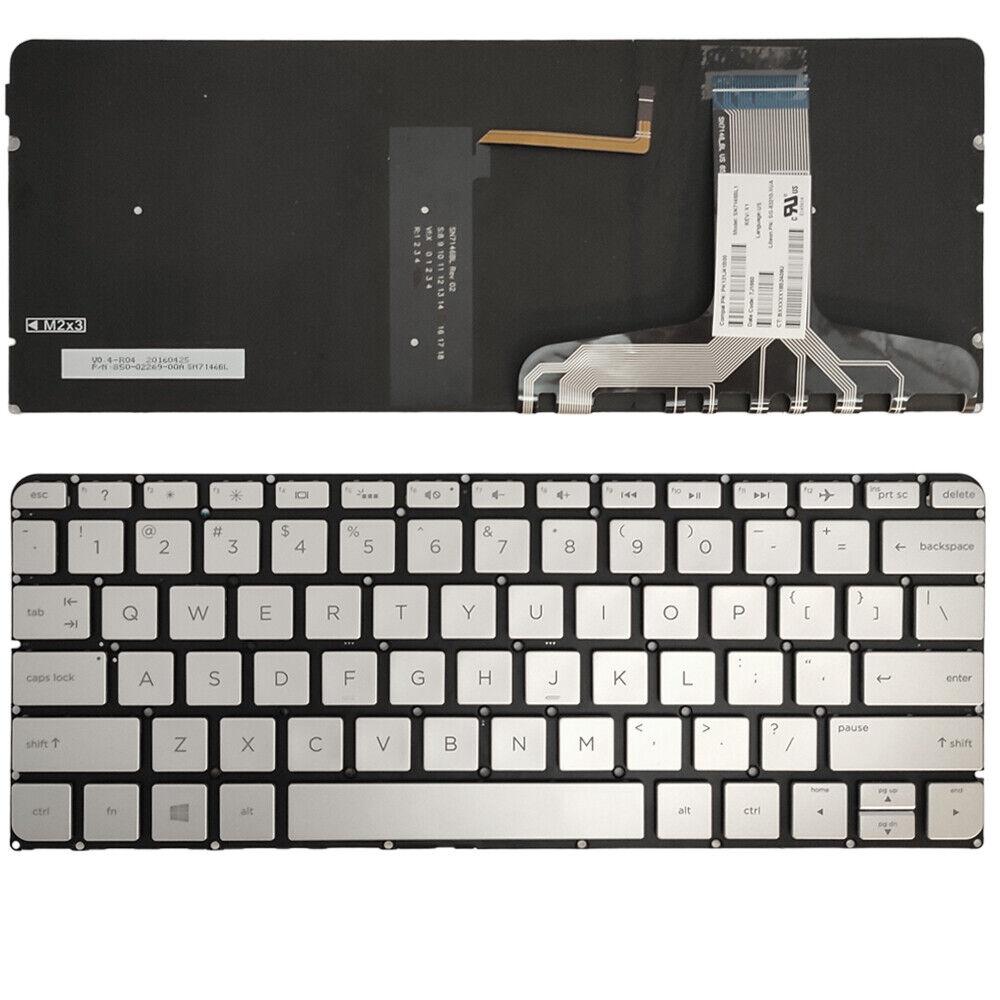 Клавиатура за лаптоп HP 13-V001XX 13-V011DX 13-V021NR Сребриста Без Рамка (Малък Ентър) с Подсветка / Silver Without Frame US With Backlit | JAR Computers Клавиатура за лаптоп HP 13-V001XX 13-V011DX 13-V021NR Сребриста Без Рамка (Малък Ентър) с Подсветка / Silver Without Frame US With Backlit