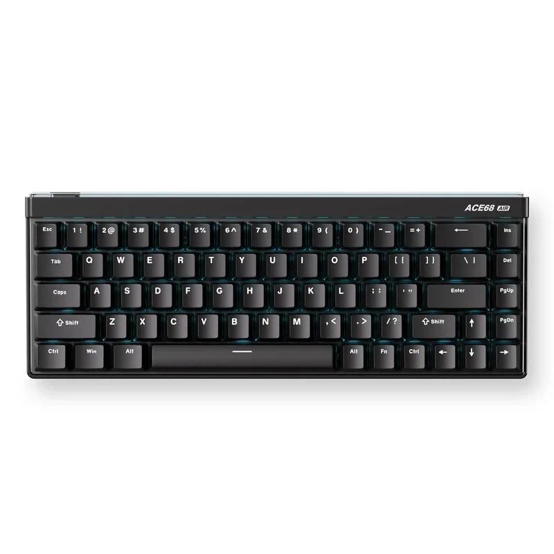 MCHOSE геймърска механична клавиатура Gaming Mechanical Keyboard Ace 68 Air - 8K, Mount Tai Magnetic Switch GT [Tactile] (English US), Black