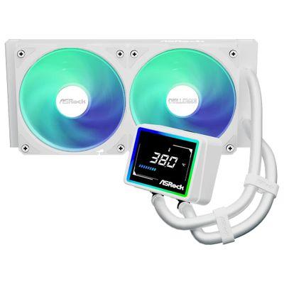 Охладител CPC ASRock Challenger 240 Digital ARGB White | JAR Computers Охладител CPC ASRock Challenger 240 Digital ARGB White
