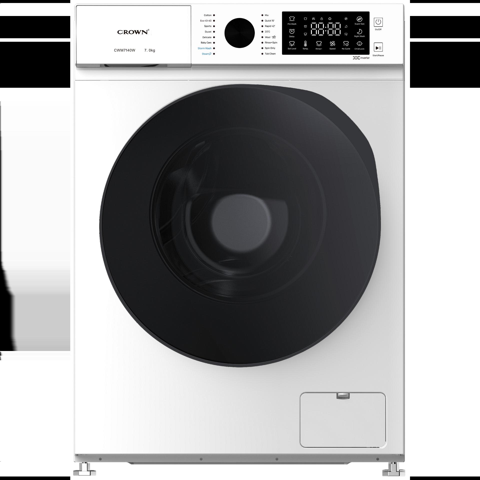 Пералня Crown CWM7140W , 1400 об./мин., 7.00 kg, A