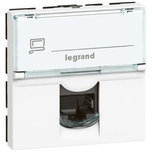 Розетка 1xRJ45 Cat. 5e UTP 2М Бял - Legrand Mosaic 45 76554 | JAR Computers Розетка 1xRJ45 Cat. 5e UTP 2М Бял - Legrand Mosaic 45 76554