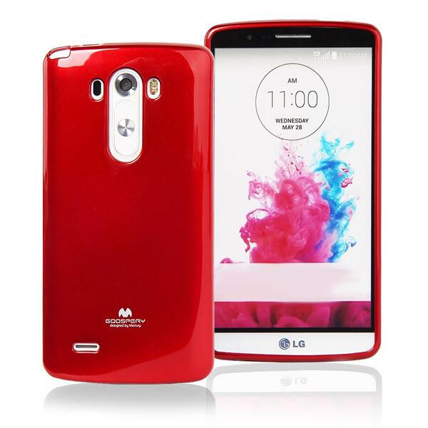 Силиконов (TPU) калъф за LG G3S (G3 Mini/Beat) - Mercury Goospery Jelly Case (червен) | JAR Computers Силиконов (TPU) калъф за LG G3S (G3 Mini/Beat) - Mercury Goospery Jelly Case (червен)