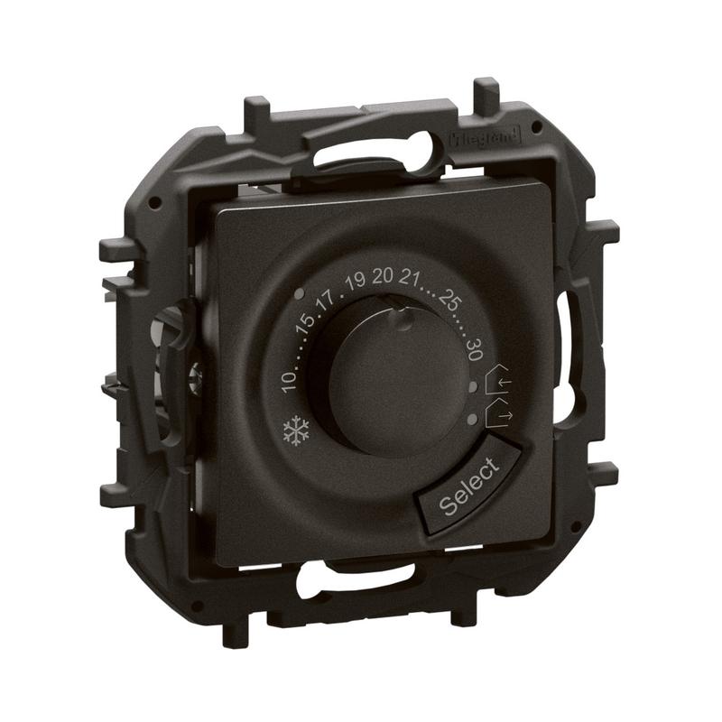 Термостат 10-30°C max. 8A 230VA Черен - Legrand Niloe New NP670BK | JAR Computers Термостат 10-30°C max. 8A 230VA Черен - Legrand Niloe New NP670BK