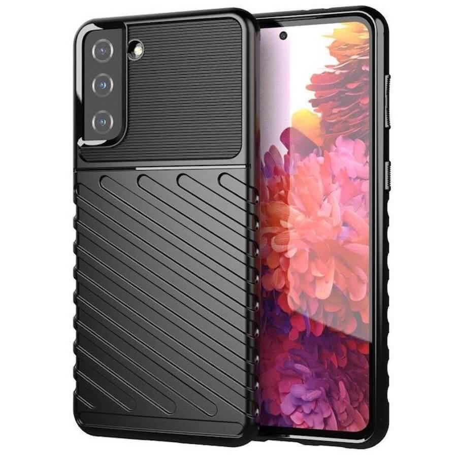 Удароустойчив силиконов (TPU) калъф за Samsung Galaxy S22 Plus - Thunder Rugged TPU Case (черен) | JAR Computers Удароустойчив силиконов (TPU) калъф за Samsung Galaxy S22 Plus - Thunder Rugged TPU Case (черен)