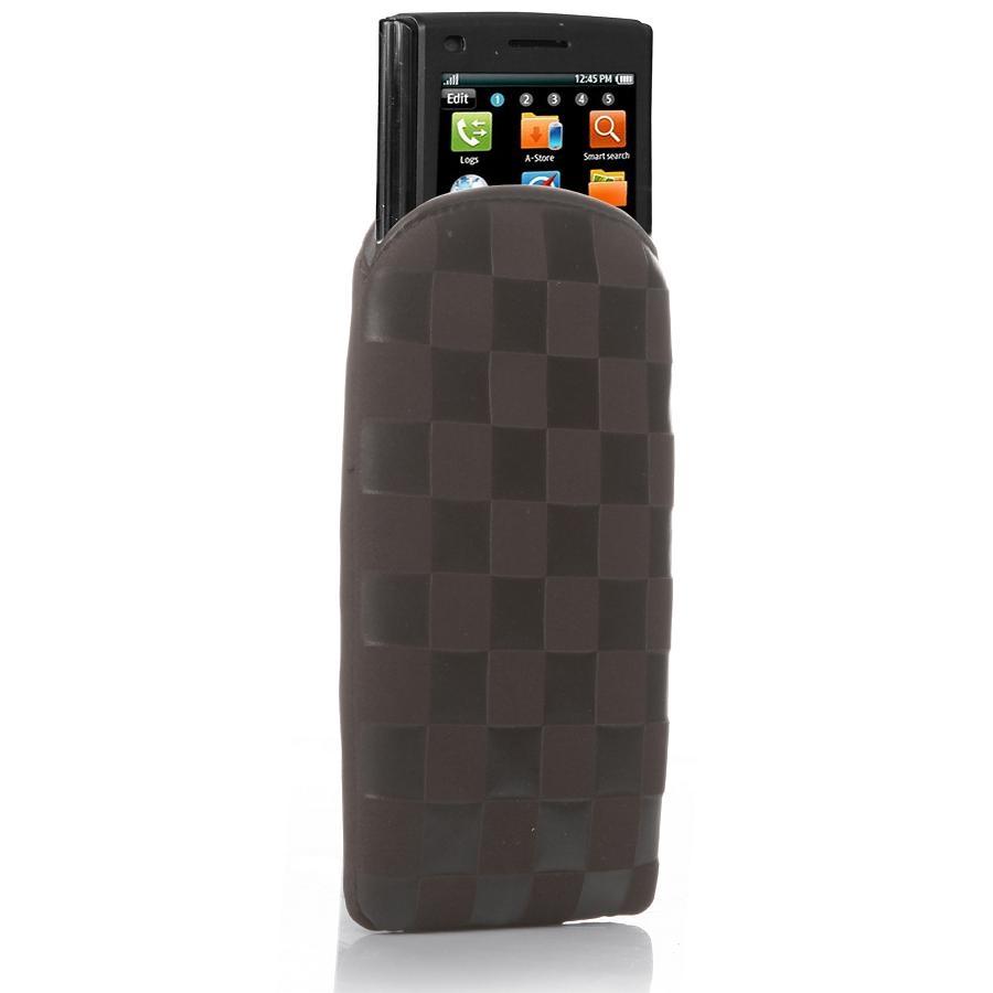 Велурен калъф за iPhone 4S, iPhone 4 и мобилни телефони - SBS Checkers Smooth Case M (кафяв) | JAR Computers Велурен калъф за iPhone 4S, iPhone 4 и мобилни телефони - SBS Checkers Smooth Case M (кафяв)
