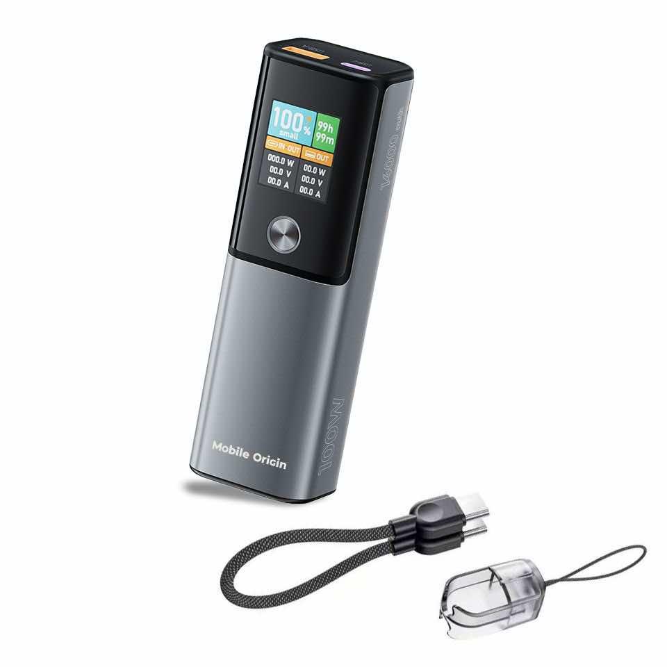 Външна батерия с USB-C и USB-A изходи и технология за бързо зареждане - Mobile Origin PB12 Display Power Bank 100W PD 14000 mAh | JAR Computers Външна батерия с USB-C и USB-A изходи и технология за бързо зареждане - Mobile Origin PB12 Display Power Bank 100W PD 14000 mAh