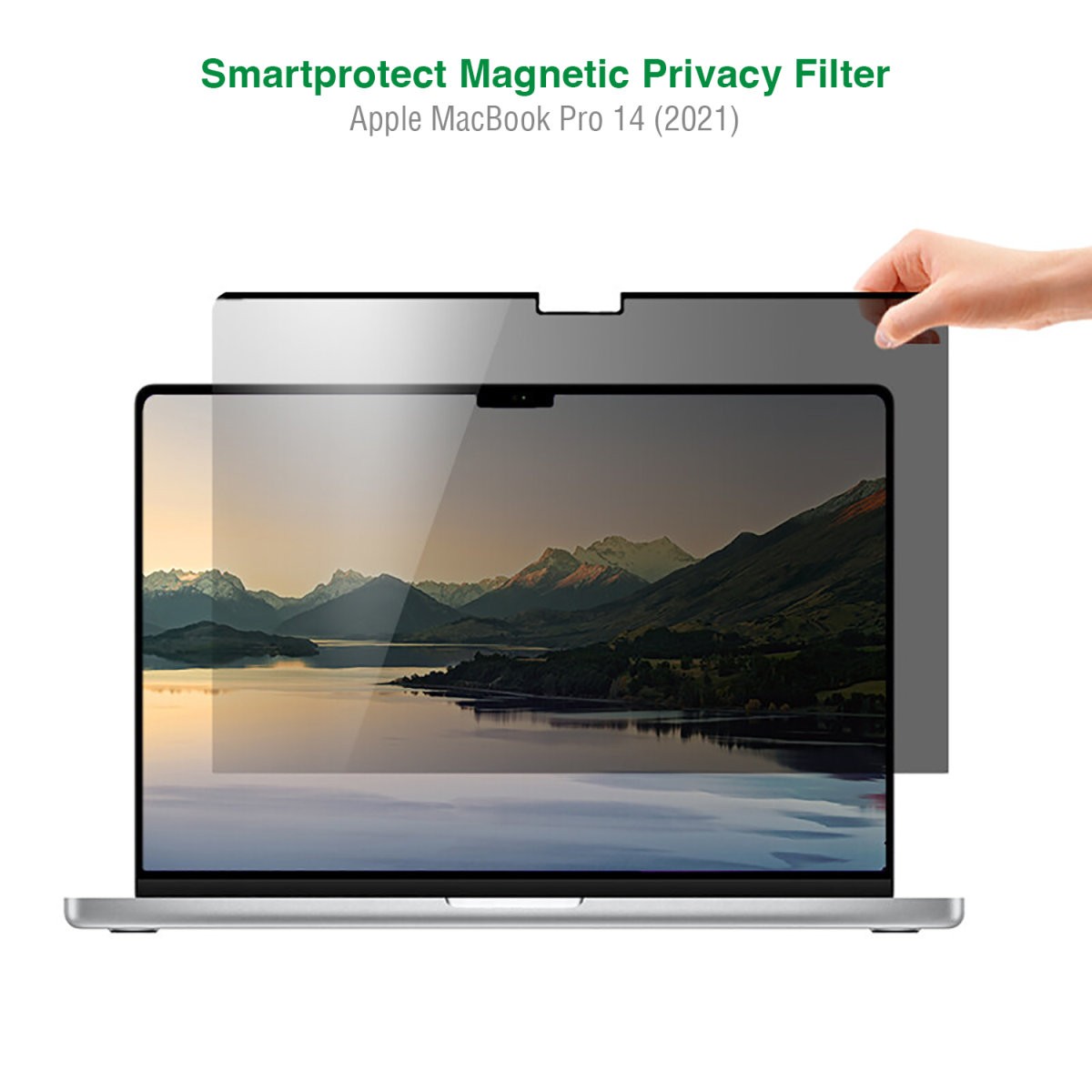4smarts Smart Protect Magnetic Privacy Filter - магнитно защитно покритие с определен ъгъл на виждане за дисплея на MacBook Pro 14 (2021)