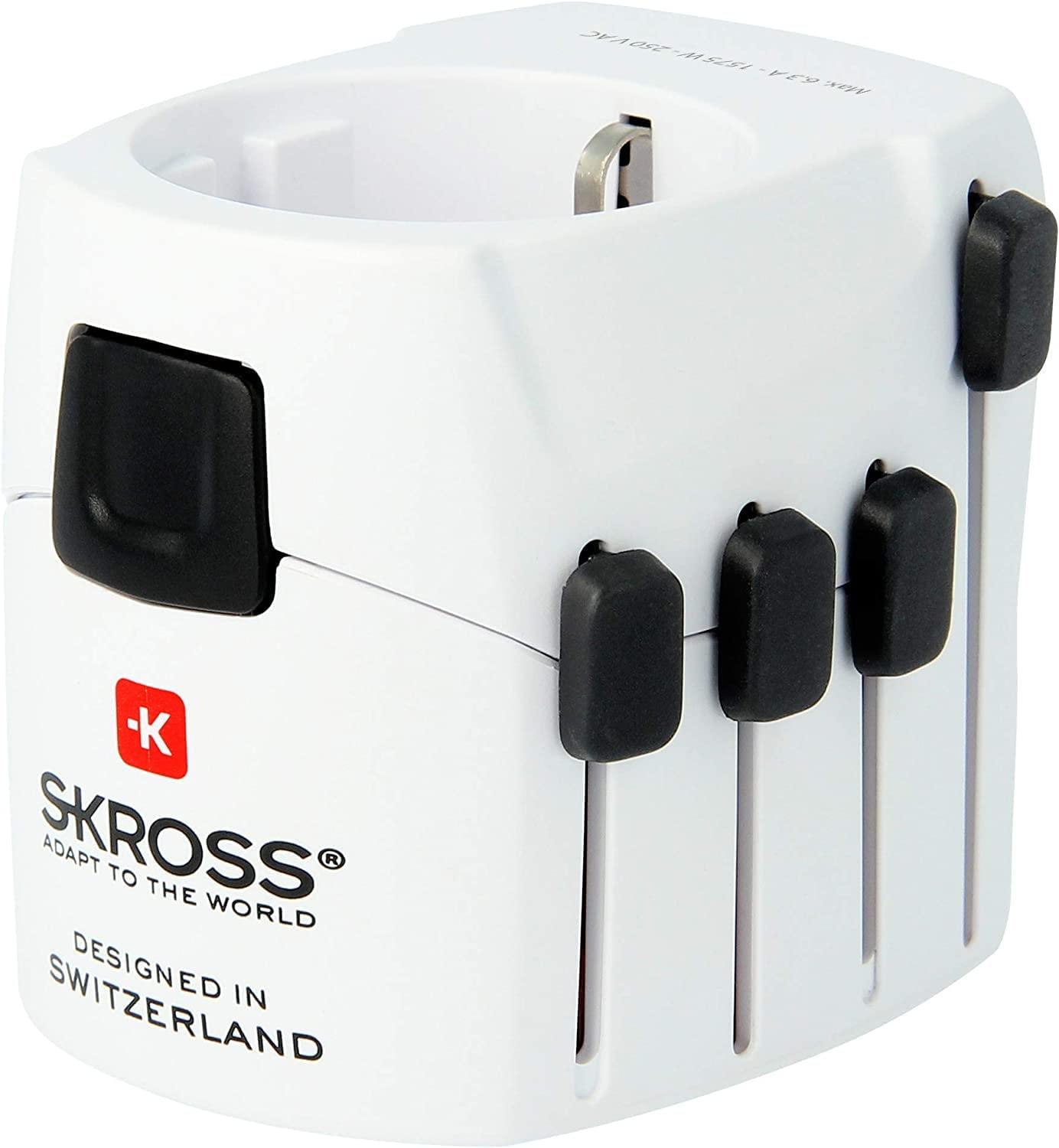 Адаптер SKROSS PRO Earthed 1103145, World, Бял | JAR Computers Адаптер SKROSS PRO Earthed 1103145, World, Бял