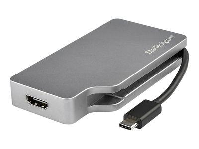 Адаптер USB C Multiport Video Adapter 4K/1080p - USB Type C to HDMI, VGA, DVI or Mini DisplayPort Monitor Adapter - Space Gray - external video adapter -