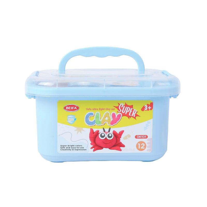 Beifa Пластилин, в кутия с дръжка, 120 g, 12 цвята | JAR Computers Beifa Пластилин, в кутия с дръжка, 120 g, 12 цвята