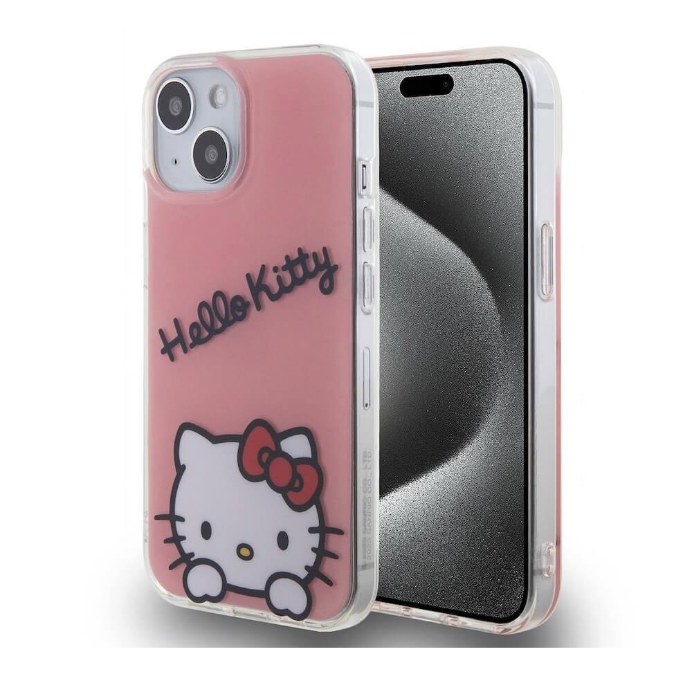 Дизайнерски силиконов кейс за iPhone 15 - Hello Kitty IML Daydreaming Logo Case (розов) | JAR Computers Дизайнерски силиконов кейс за iPhone 15 - Hello Kitty IML Daydreaming Logo Case (розов)