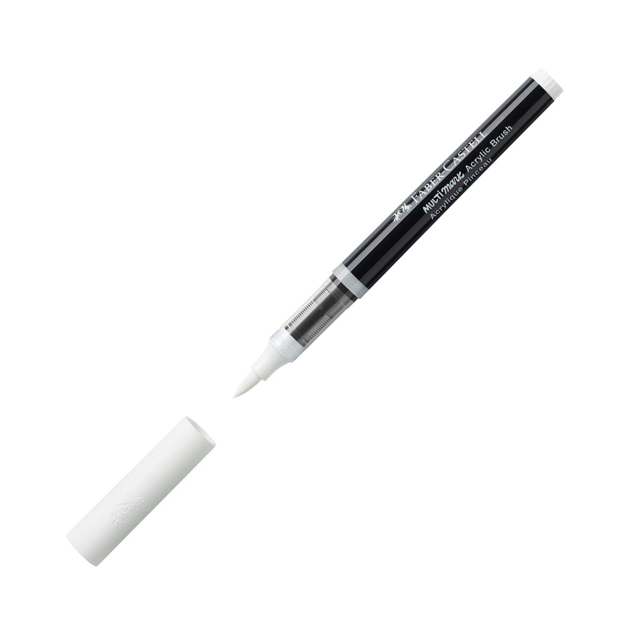 Faber-Castell Маркер-четка Multimark, акрилен, бял