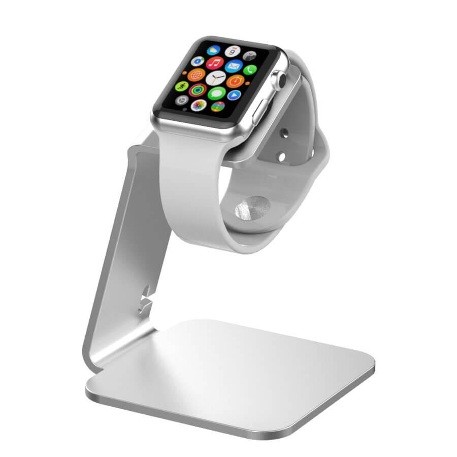 Луксозна алуминиева поставка за Apple Watch - MiTagg NuStand (сребриста) | JAR Computers Луксозна алуминиева поставка за Apple Watch - MiTagg NuStand (сребриста)