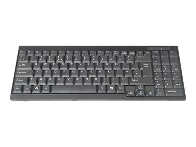 Мрежов комутатор DIGITUS for KVM - keyboard - QWERTY - English - black Input Device