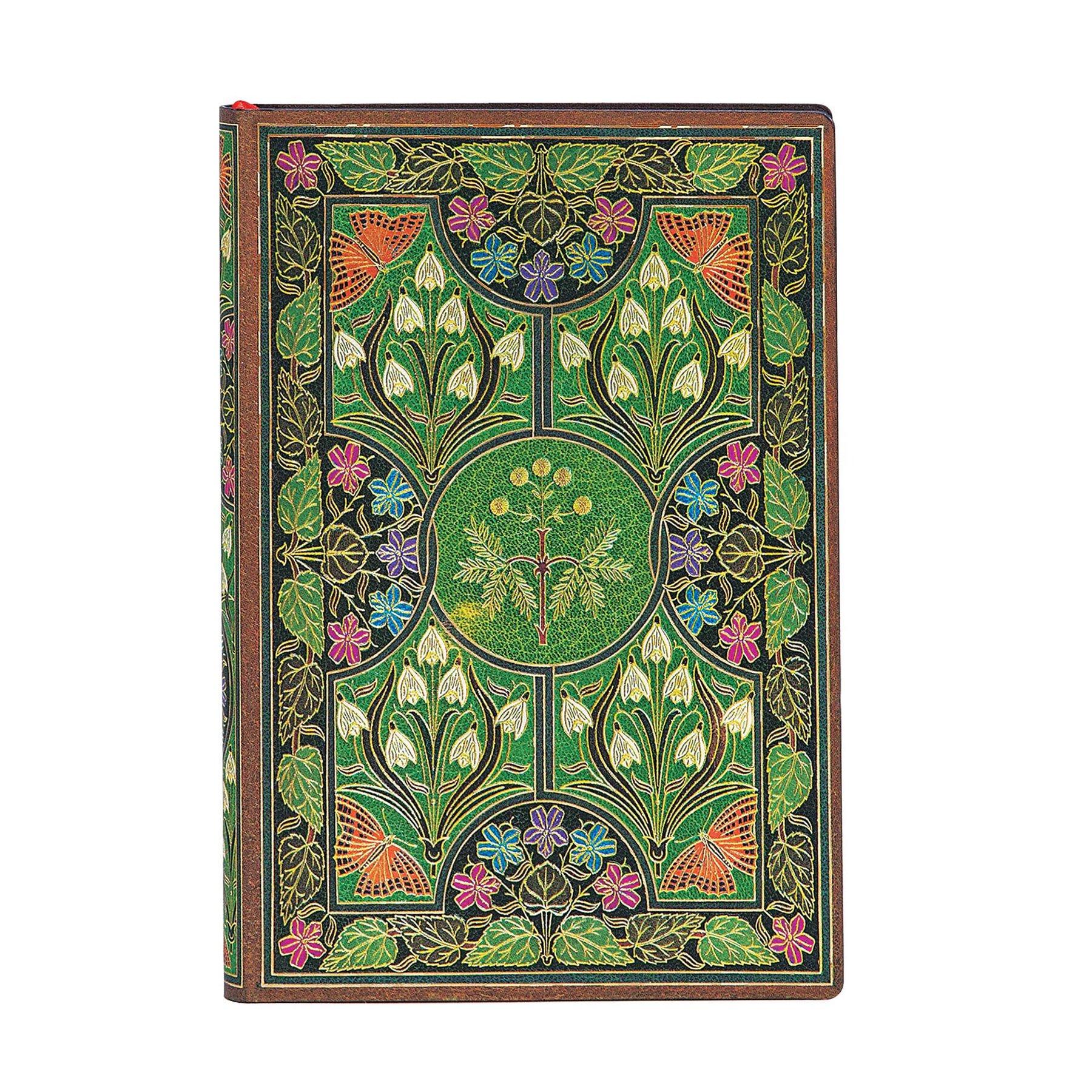 Paperblanks Тефтер Poetry in Bloom, 95 х 140 mm, широки редове, мека корица, 88 листа