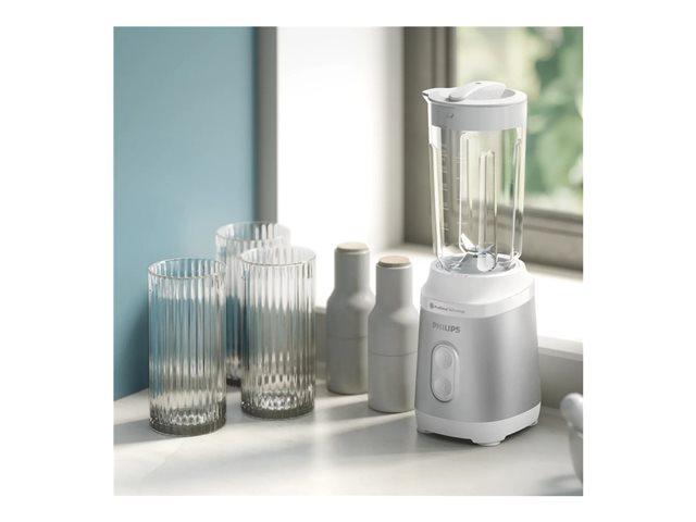 PHILIPS Mini Blender Series 3000 350W ProBlend 2 speed settings white and silver | JAR Computers PHILIPS Mini Blender Series 3000 350W ProBlend 2 speed settings white and silver