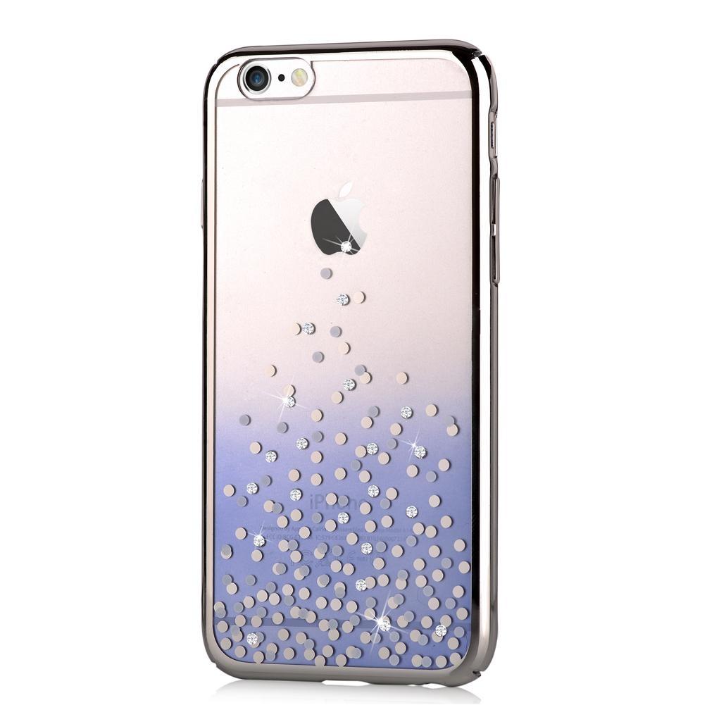 Поликарбонатов кейс за iPhone 6, iPhone 6S (с кристали Сваровски) - Comma Unique Polka 360 Case (сив-синкав) | JAR Computers Поликарбонатов кейс за iPhone 6, iPhone 6S (с кристали Сваровски) - Comma Unique Polka 360 Case (сив-синкав)