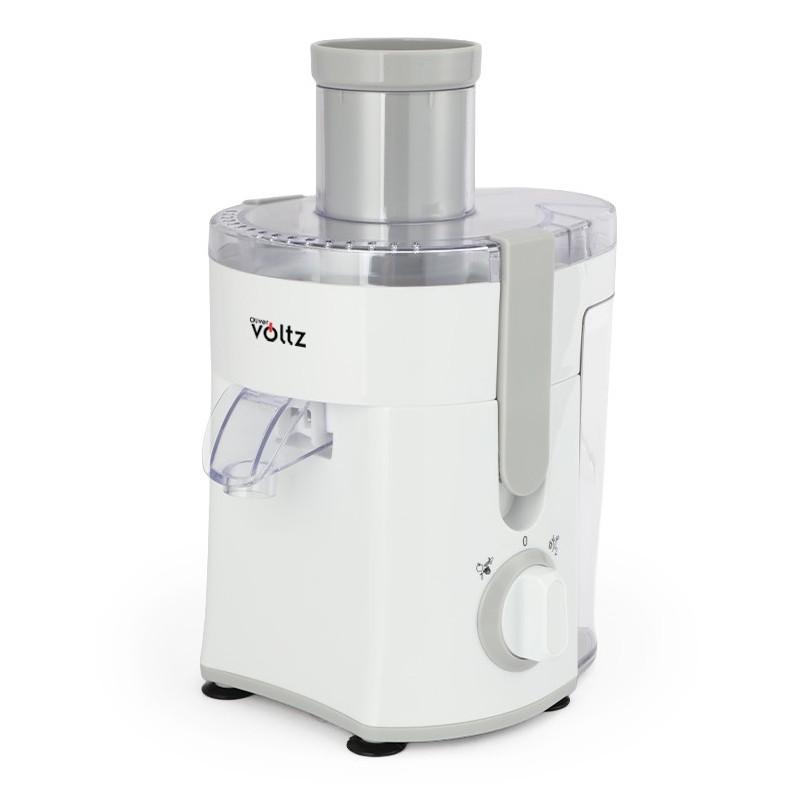 Сокоизстисквачка Oliver Voltz OV51160C, 400W, 600 мл, 2 степени, Голям отвор, Контейнер за отпадъци, Тиха, Бял