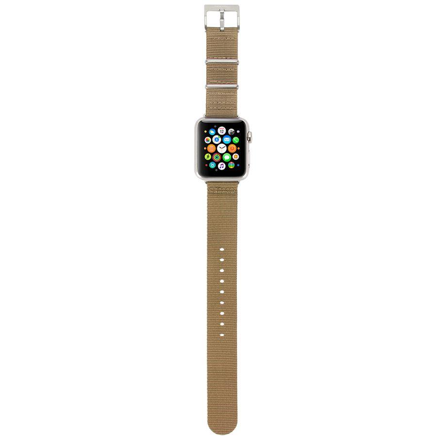 Текстилна каишка за Apple Watch 42мм, 44мм, 45мм, 46мм, Ultra, Ultra 2 49мм - Incase Nylon Nato Band (бронз) | JAR Computers Текстилна каишка за Apple Watch 42мм, 44мм, 45мм, 46мм, Ultra, Ultra 2 49мм - Incase Nylon Nato Band (бронз)