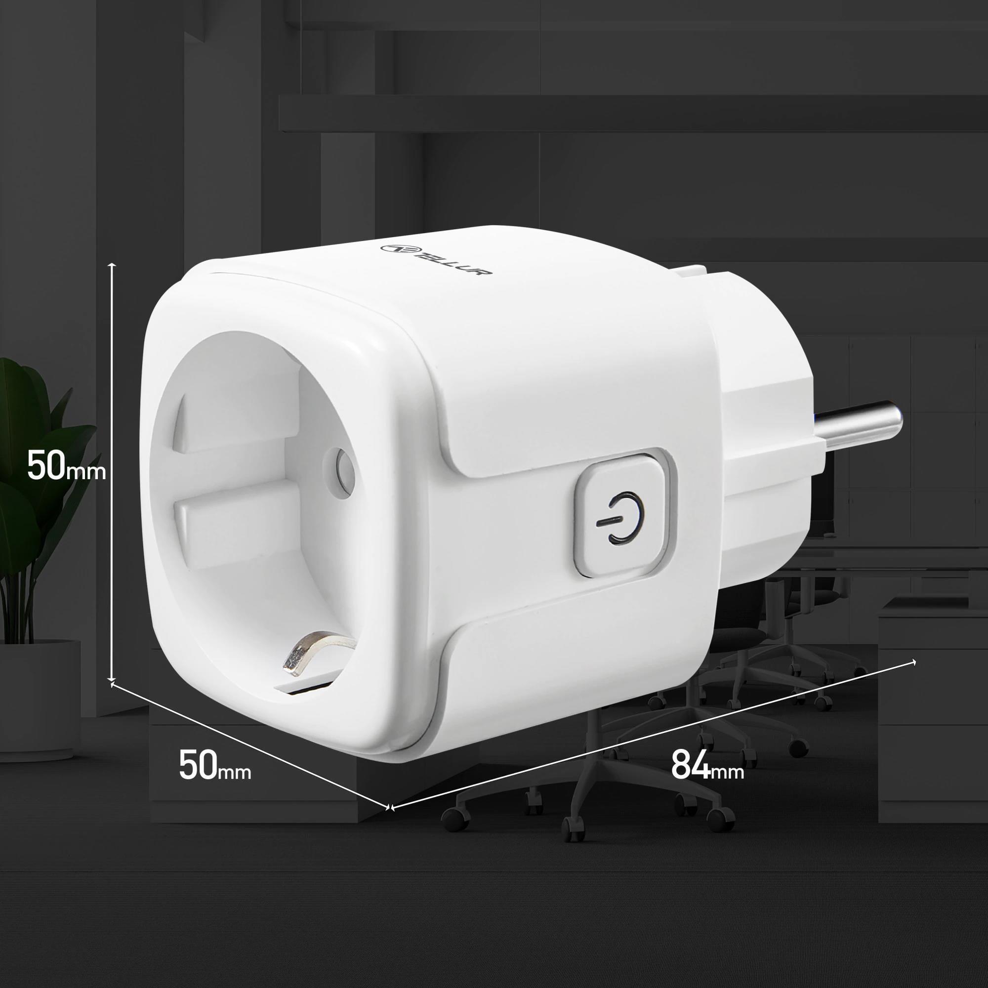 Tellur TLL331311 Wi‑Fi Smart II контакт, 3680 W, 16 A, бял | JAR Computers Tellur TLL331311 Wi‑Fi Smart II контакт, 3680 W, 16 A, бял