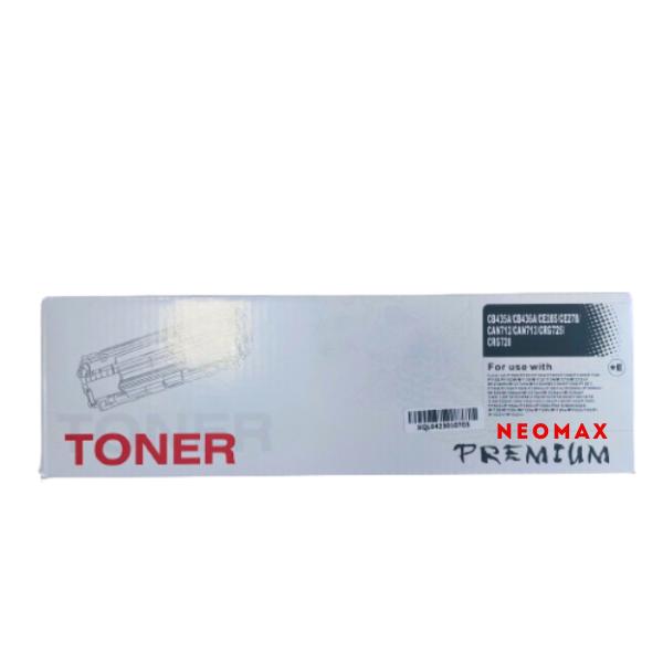 Тонер касета Neomax Black CE285A/CE278A/CB435A/CB436A/CRG-725, унив., съвместима с HP/Canon, 2000 к. | JAR Computers Тонер касета Neomax Black CE285A/CE278A/CB435A/CB436A/CRG-725, унив., съвместима с HP/Canon, 2000 к.