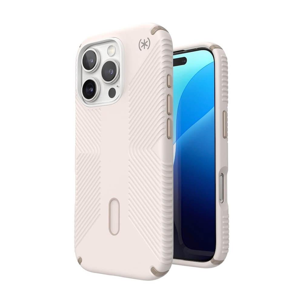 Удароустойчив хибриден кейс с Magsafe за iPhone 16 Pro - Speck Presidio 2 Grip MagSafe With ClickLock Case (бял) | JAR Computers Удароустойчив хибриден кейс с Magsafe за iPhone 16 Pro - Speck Presidio 2 Grip MagSafe With ClickLock Case (бял)