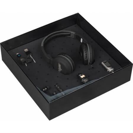 USB Tribe DC Movie Batman Giftbox- комплект On-Ear слушалки, In-Ear слушалки, зарядно за кола, 16GB USB флаш памет и MicroUSB кабел | JAR Computers USB Tribe DC Movie Batman Giftbox- комплект On-Ear слушалки, In-Ear слушалки, зарядно за кола, 16GB USB флаш памет и MicroUSB кабел