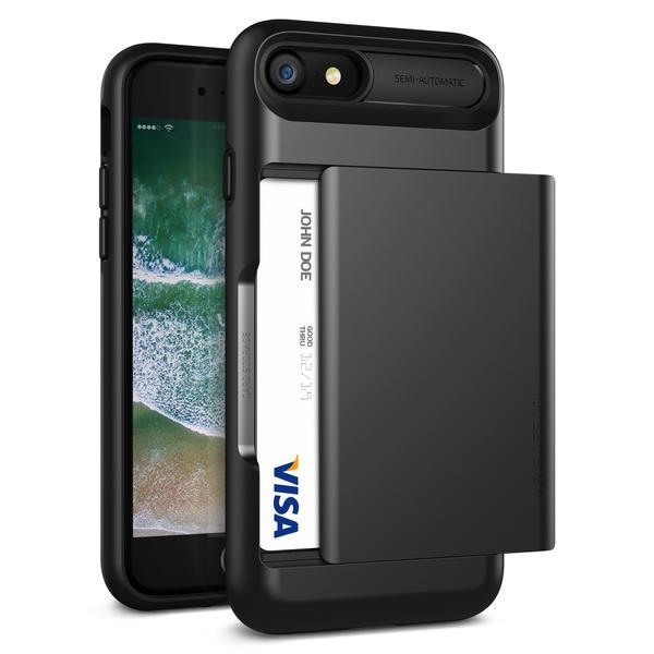 Висок клас хибриден удароустойчив кейс с място за кр. карти за iPhone 8, iPhone 7 - Verus Damda Glide Case (тъмносив) | JAR Computers Висок клас хибриден удароустойчив кейс с място за кр. карти за iPhone 8, iPhone 7 - Verus Damda Glide Case (тъмносив)
