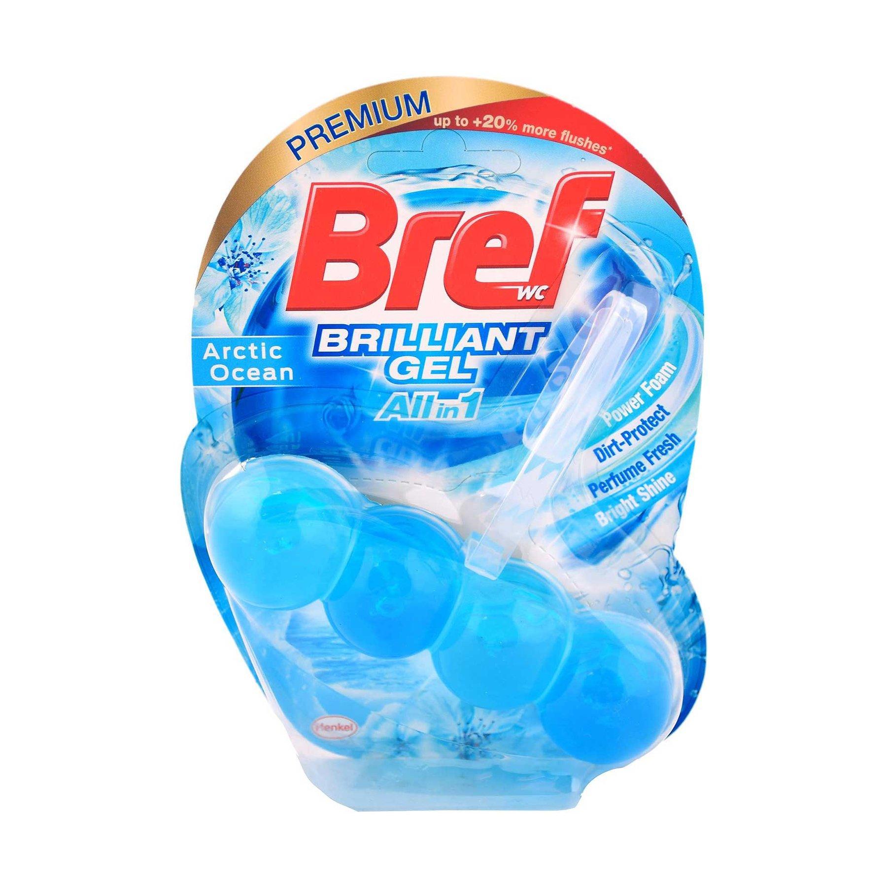 Ароматизатор за тоалетна Bref Brilliant Gel, океан, 42 g | JAR Computers Ароматизатор за тоалетна Bref Brilliant Gel, океан, 42 g