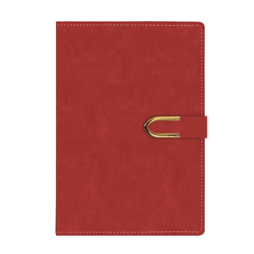 Бележник с копче LASTVA Verdi, A5, 104 л., линиран шамоа офсет 80 г, термо PU корица, червен | JAR Computers Бележник с копче LASTVA Verdi, A5, 104 л., линиран шамоа офсет 80 г, термо PU корица, червен