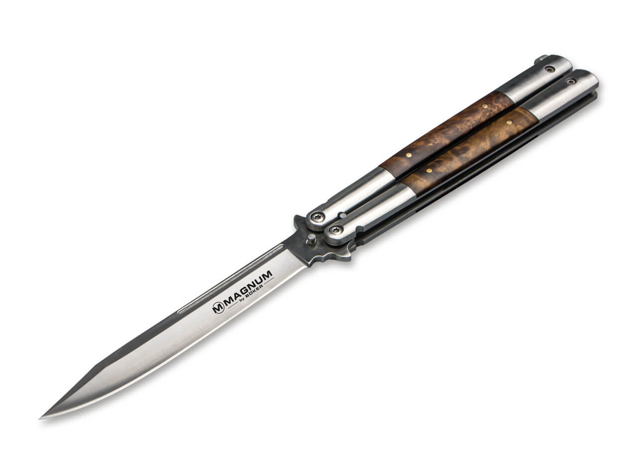 Джобен нож Boker Magnum Balisong Wood Large | JAR Computers Джобен нож Boker Magnum Balisong Wood Large