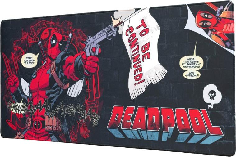 Гейминг подложка за мишка Grupo Erik - Deadpool Marvel, XL, мека, черна