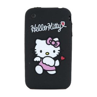 Hello Kitty силиконов калъф за iPhone 3G/3G S (черен) | JAR Computers Hello Kitty силиконов калъф за iPhone 3G/3G S (черен)
