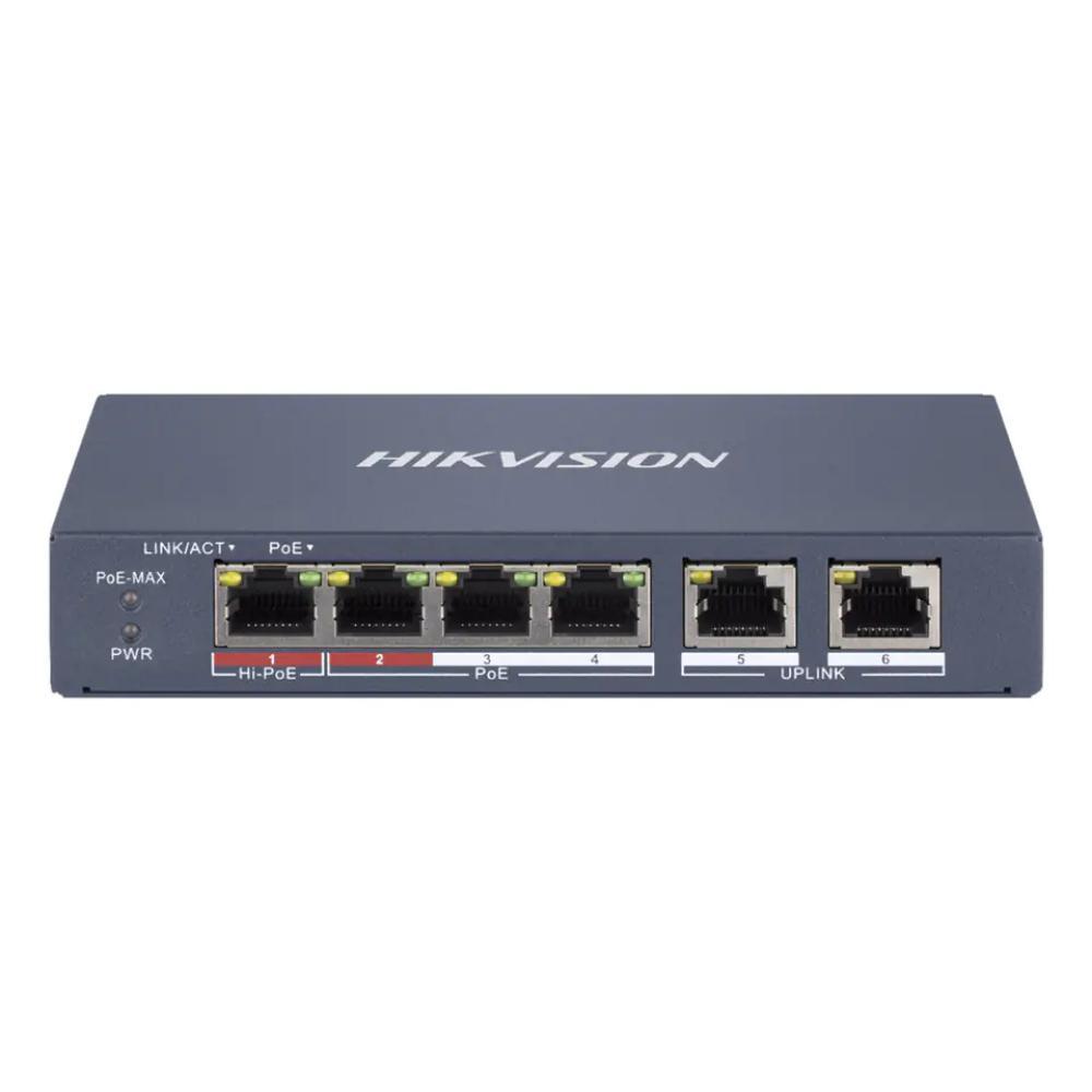Hikvision 6 Port Smart Managed 100Mbps PoE Switch EI Series (DS-3E1106HP-EI) (HKVDS-3E1106HP-EI) | JAR Computers Hikvision 6 Port Smart Managed 100Mbps PoE Switch EI Series (DS-3E1106HP-EI) (HKVDS-3E1106HP-EI)