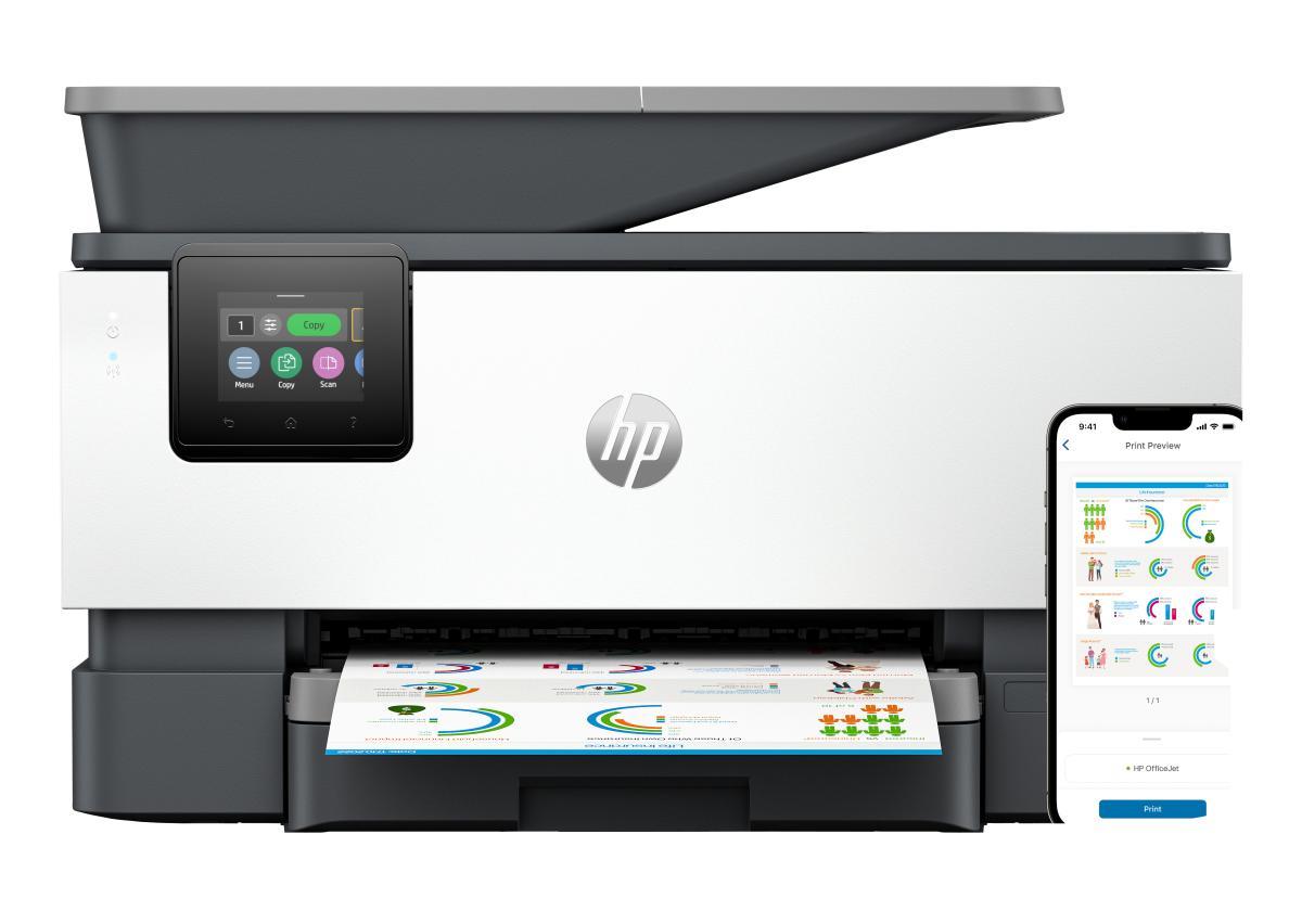 HP OfficeJet Pro 9120e Wireless All-in-One Color Printer, Instant Ink; Two-sided printing | JAR Computers HP OfficeJet Pro 9120e Wireless All-in-One Color Printer, Instant Ink; Two-sided printing