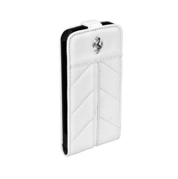 Кожен флип кейс за iPhone 5, iPhone 5S, iPhone SE - Ferrari California Series Flip-Case (естествена кожа - бял) | JAR Computers Кожен флип кейс за iPhone 5, iPhone 5S, iPhone SE - Ferrari California Series Flip-Case (естествена кожа - бял)