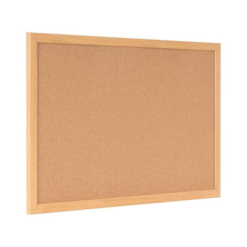 Коркова дъска Bi-Office Earth Prime, 1200 x900 мм, дъбова широкопрофилна рамка | JAR Computers Коркова дъска Bi-Office Earth Prime, 1200 x900 мм, дъбова широкопрофилна рамка