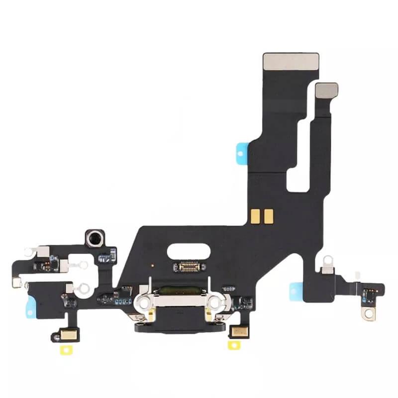 Лентов кабел с Lightning конектора и долните микрофони за iPhone 11 - OEM iPhone 11 System Connector and Flex Cable (черен) | JAR Computers Лентов кабел с Lightning конектора и долните микрофони за iPhone 11 - OEM iPhone 11 System Connector and Flex Cable (черен)