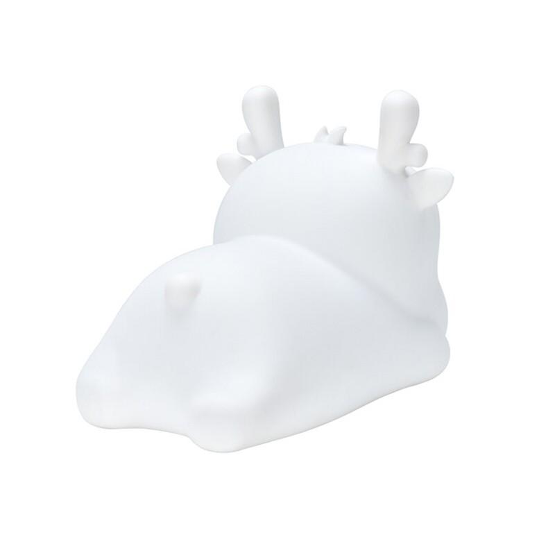 Силиконова детска нощна лампа с два вида светлина - Bedside Night Lamp Deer (бял) | JAR Computers Силиконова детска нощна лампа с два вида светлина - Bedside Night Lamp Deer (бял)